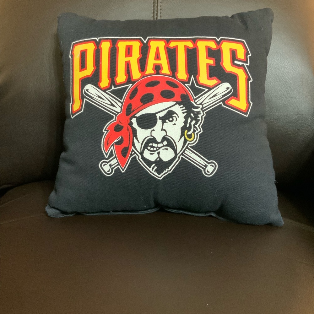 Pittsburgh Pirates MLB Black Decorative Pillow